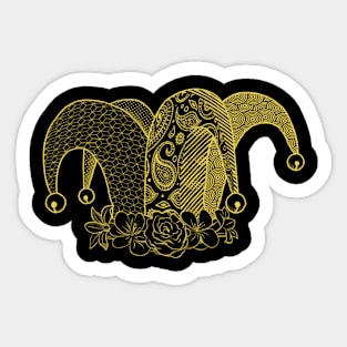 Golden Hat Logo Sticker